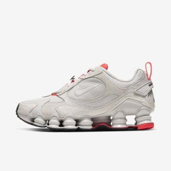 Nike Shox TL Nova - Női Utcai Cipő - Szürke/Piros/Fehér/Szürke